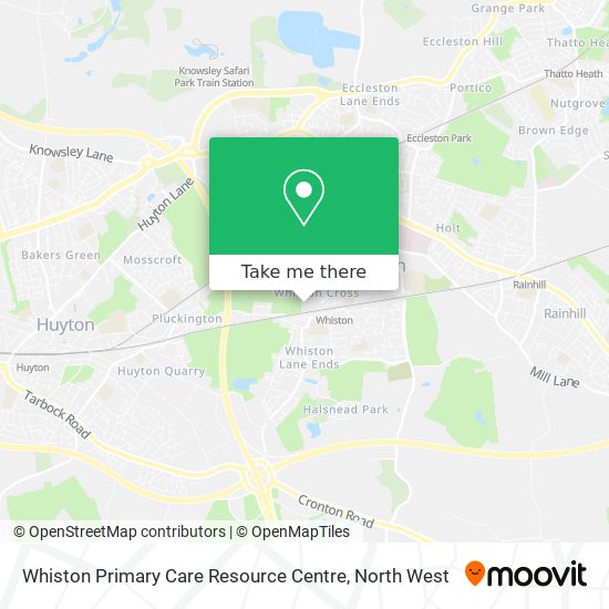 Whiston Primary Care Resource Centre map