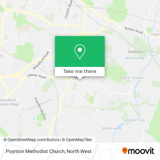 Poynton Methodist Church map