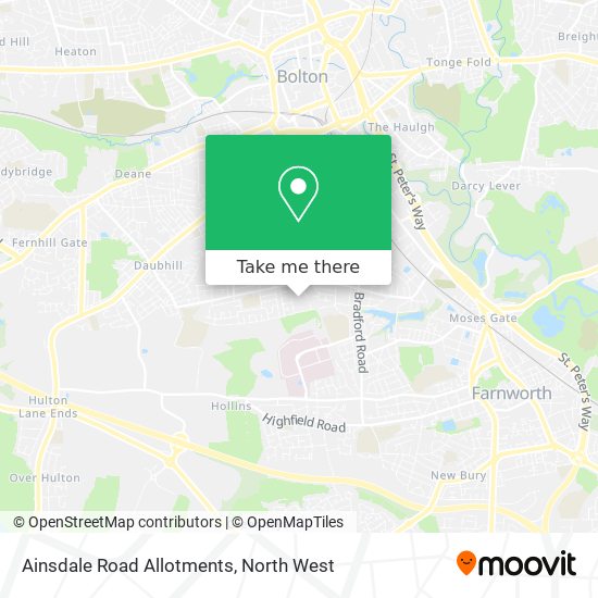 Ainsdale Road Allotments map