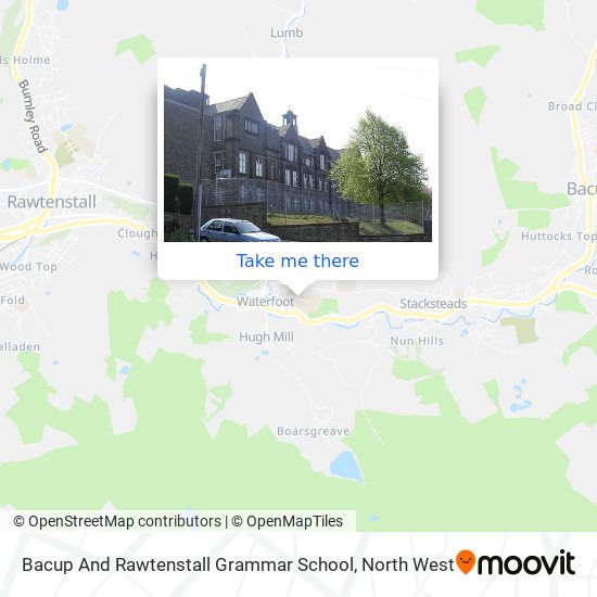 Bacup And Rawtenstall Grammar School map
