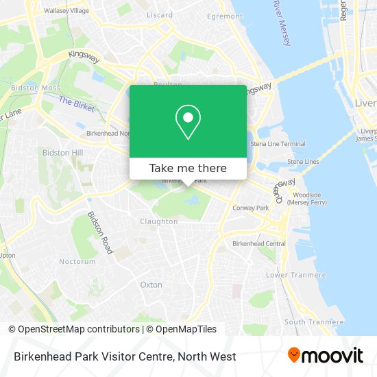 Birkenhead Park Visitor Centre map