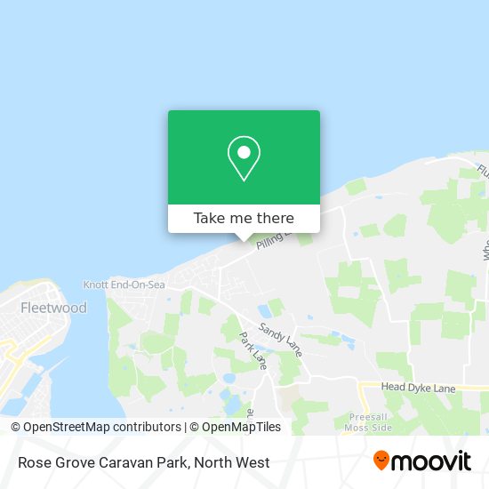 Rose Grove Caravan Park map