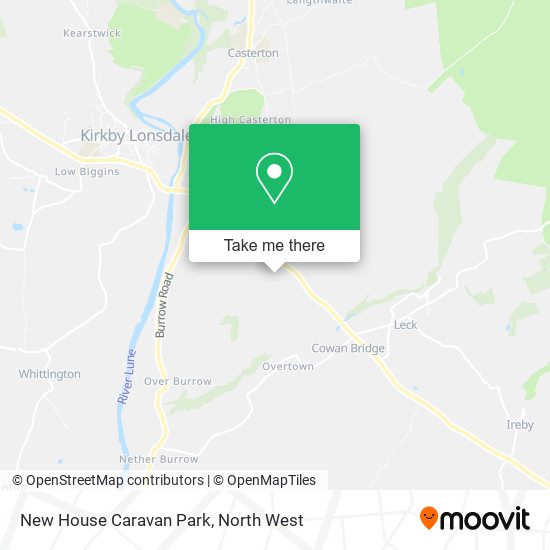 New House Caravan Park map