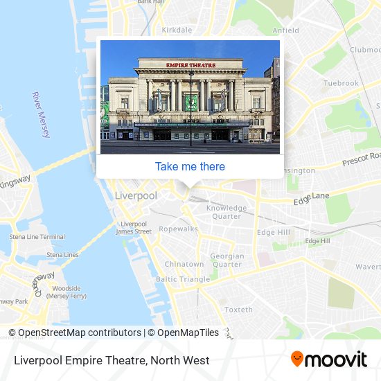 Liverpool Empire Theatre map
