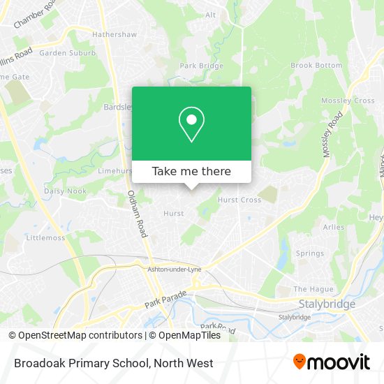 Broadoak Primary School map