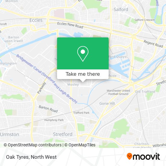 Oak Tyres map
