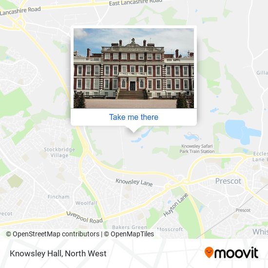 Knowsley Hall map