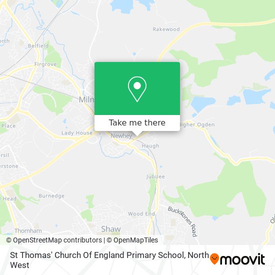 St Thomas' Church Of England Primary School map