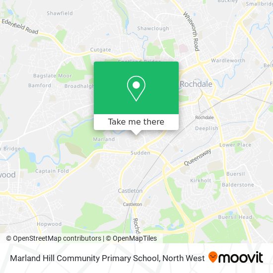 Marland Hill Community Primary School map