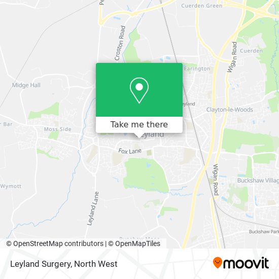 Leyland Surgery map
