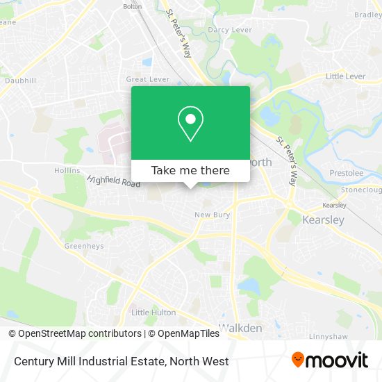 Century Mill Industrial Estate map