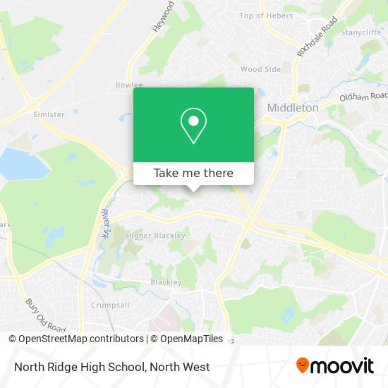 North Ridge High School map