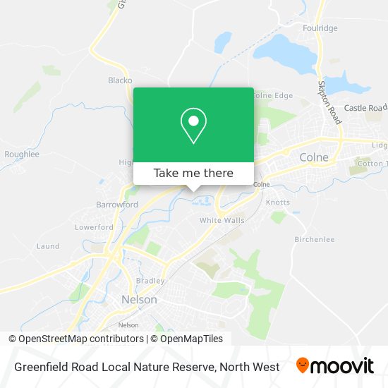 Greenfield Road Local Nature Reserve map