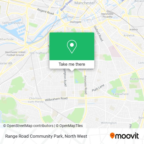 Range Road Community Park map