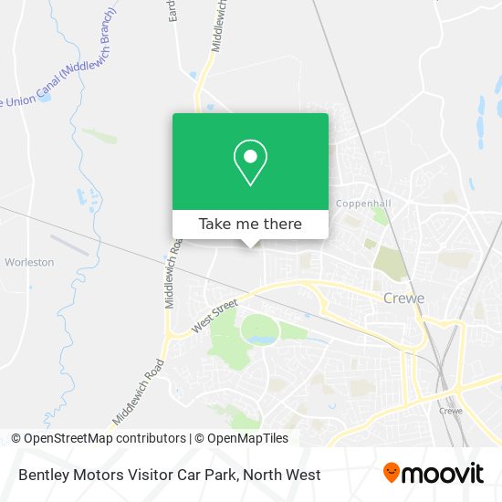 Bentley Motors Visitor Car Park map