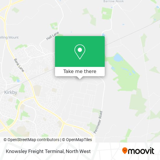 Knowsley Freight Terminal map