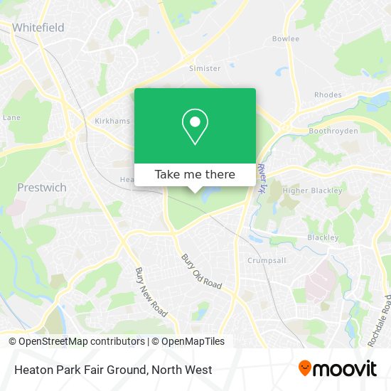 Heaton Park Fair Ground map
