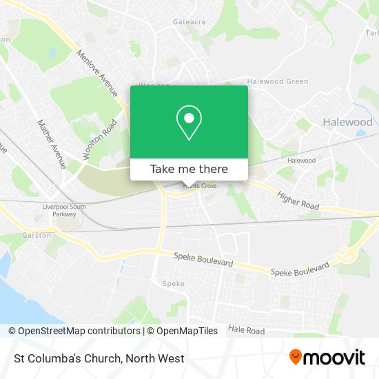 St Columba's Church map
