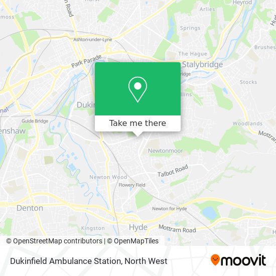 Dukinfield Ambulance Station map