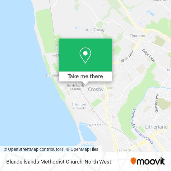 Blundellsands Methodist Church map