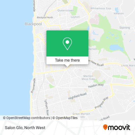 Salon Glo map