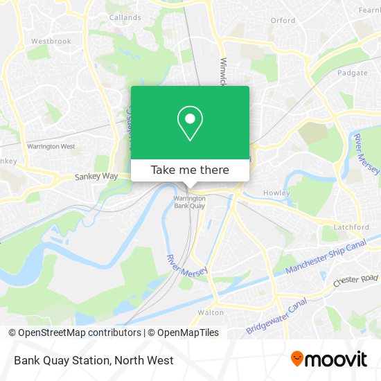 Bank Quay Station map