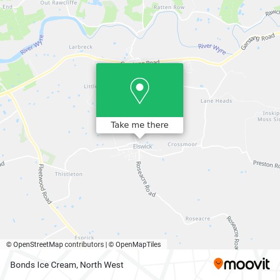 Bonds Ice Cream map