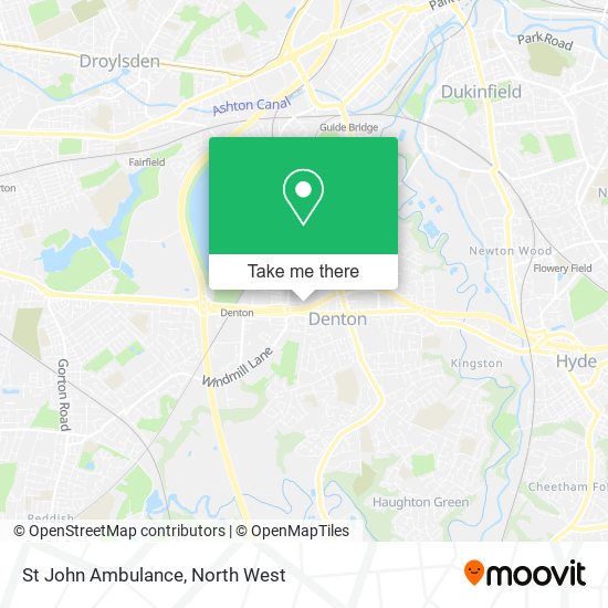 St John Ambulance map