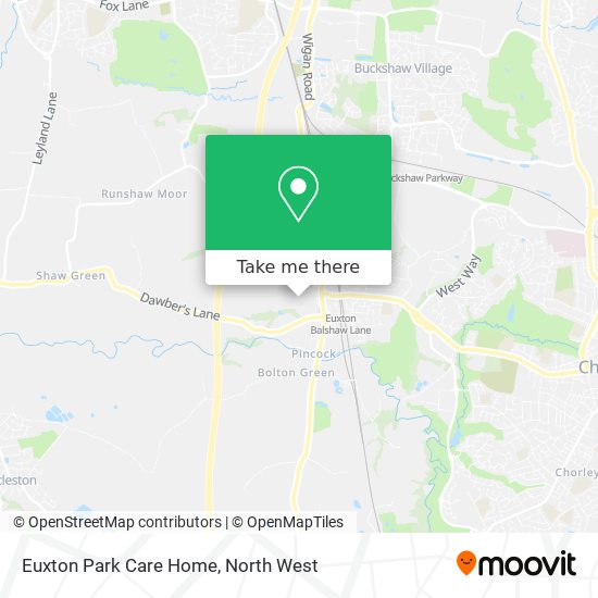Euxton Park Care Home map