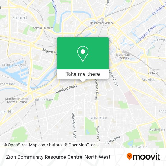 Zion Community Resource Centre map