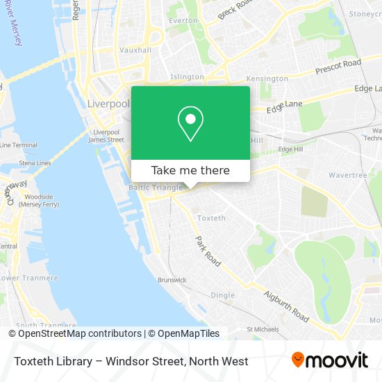 Toxteth Library – Windsor Street map