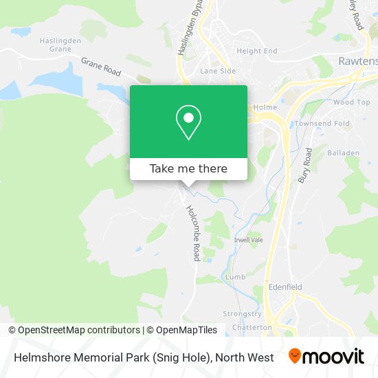 Helmshore Memorial Park (Snig Hole) map