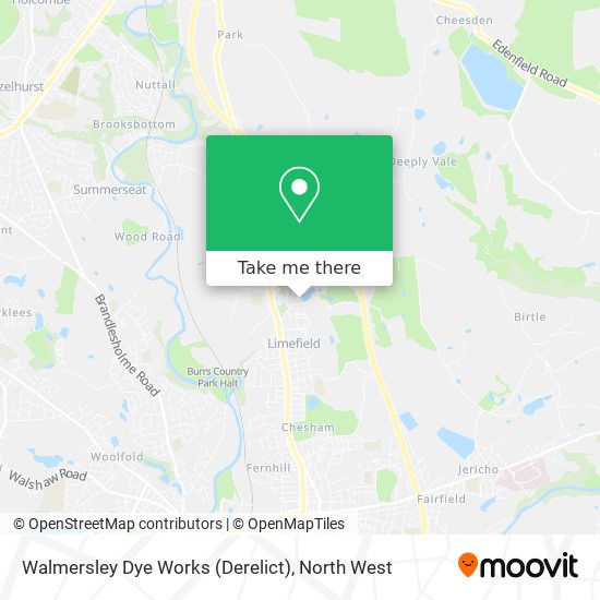 Walmersley Dye Works (Derelict) map