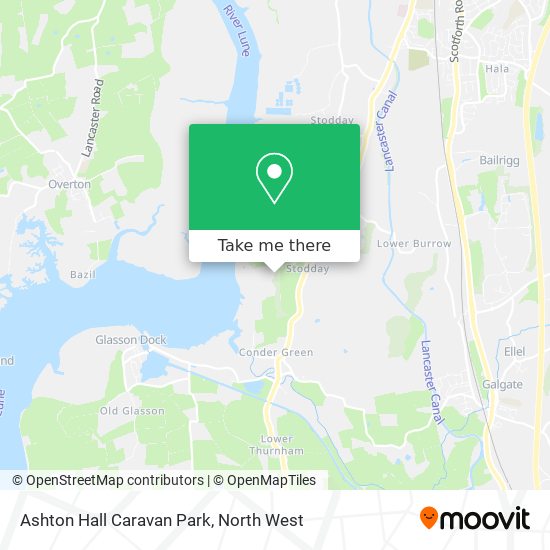 Ashton Hall Caravan Park map