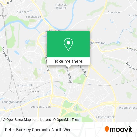 Peter Buckley Chemists map
