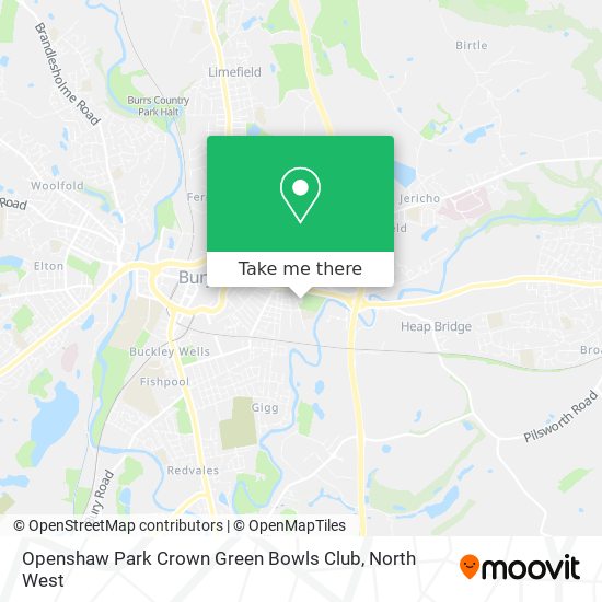 Openshaw Park Crown Green Bowls Club map
