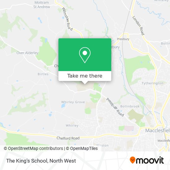 The King's School map