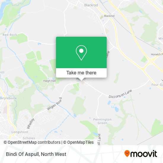 Bindi Of Aspull map