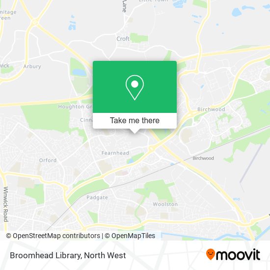 Broomhead Library map