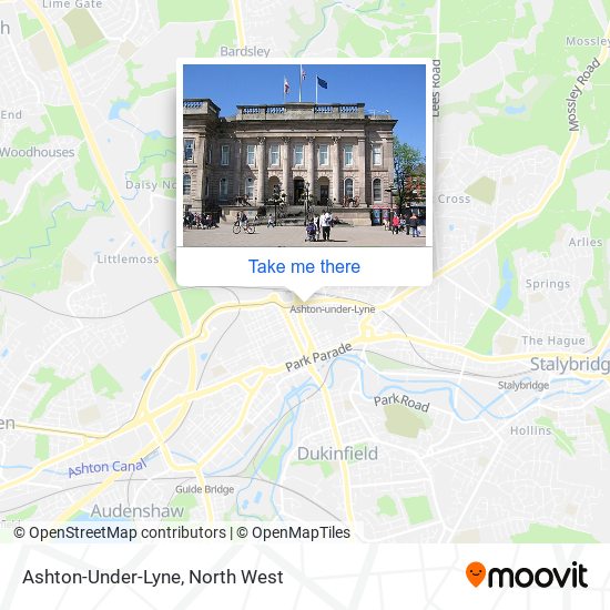 Ashton-Under-Lyne map