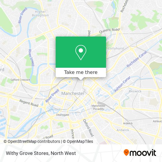 Withy Grove Stores map