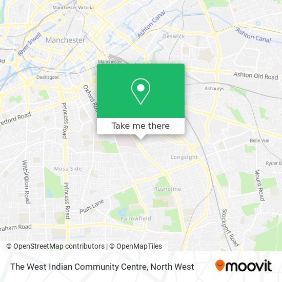 The West Indian Community Centre map
