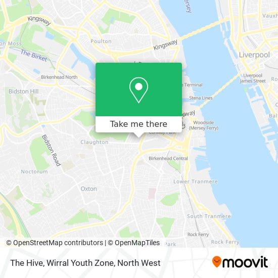 The Hive, Wirral Youth Zone map
