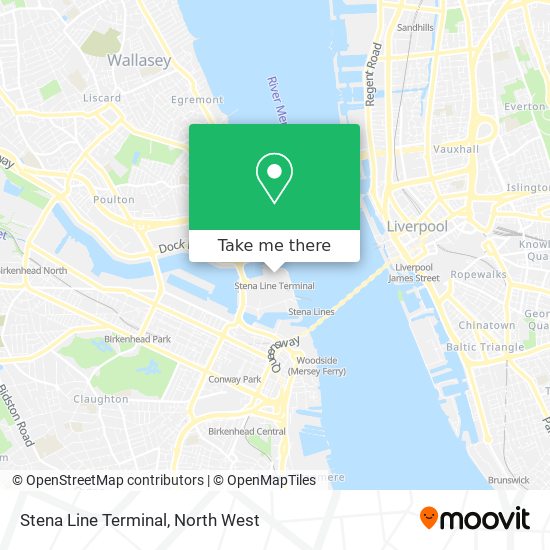 Stena Line Terminal map