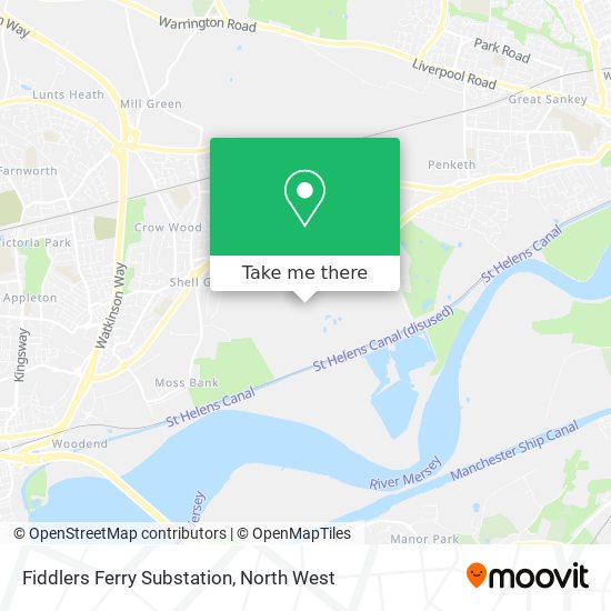 Fiddlers Ferry Substation map