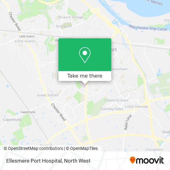 Ellesmere Port Hospital map