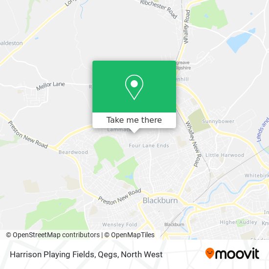 Harrison Playing Fields, Qegs map
