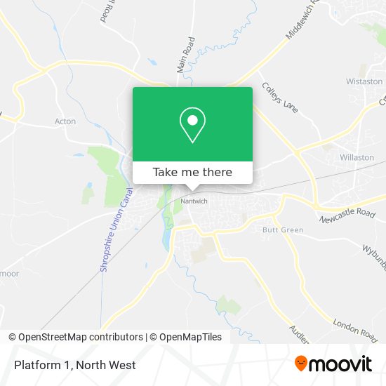 Platform 1 map