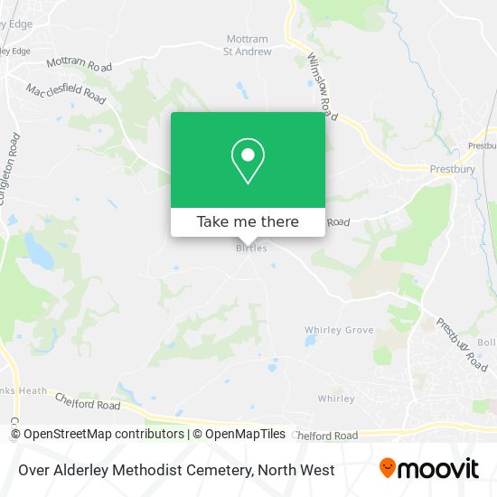 Over Alderley Methodist Cemetery map