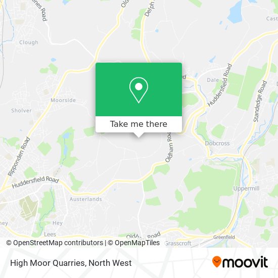 High Moor Quarries map